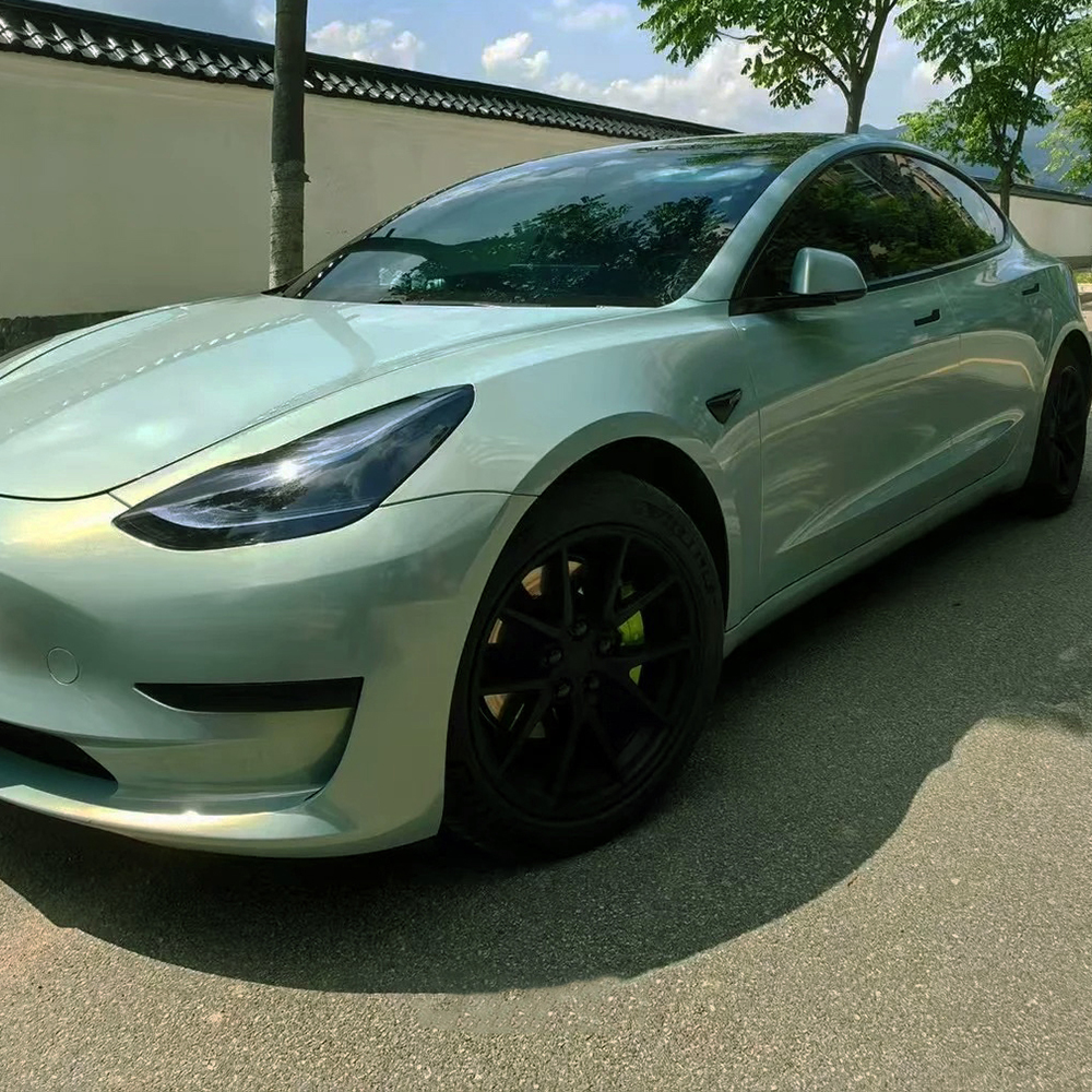 Car Vinyl Wrap Film Mica Green - Air Bubble Remover recensione e prezzo