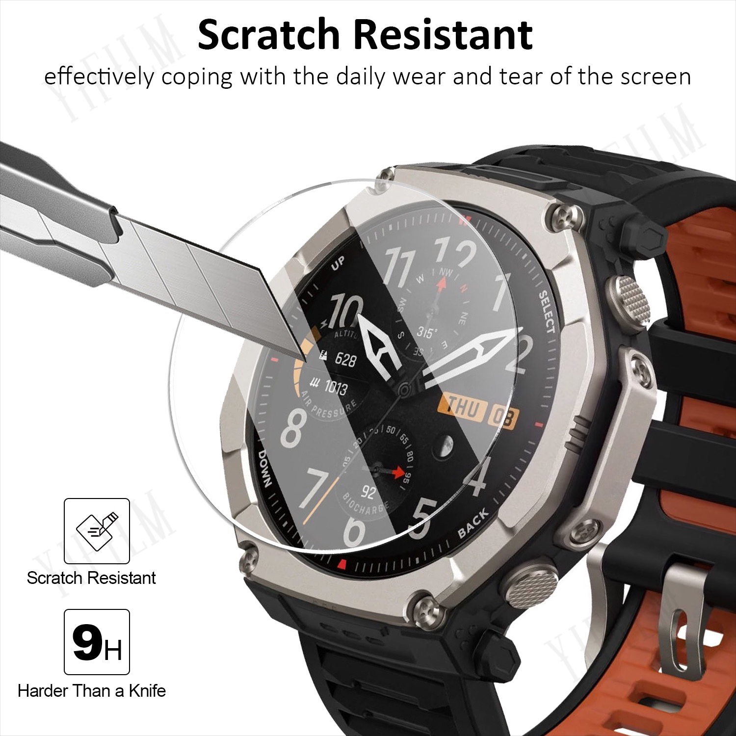 For Huami T-Rex Ultra 2 Screen - Glass Protector Auto recensione e prezzo