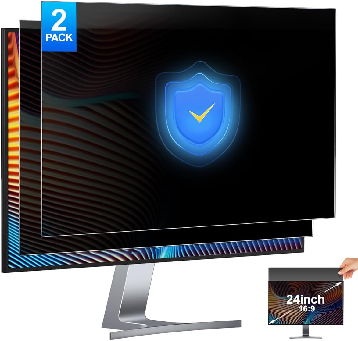 2 Pack 24 Inch Computer Privac - Privacy Filter 2Pack recensione e prezzo