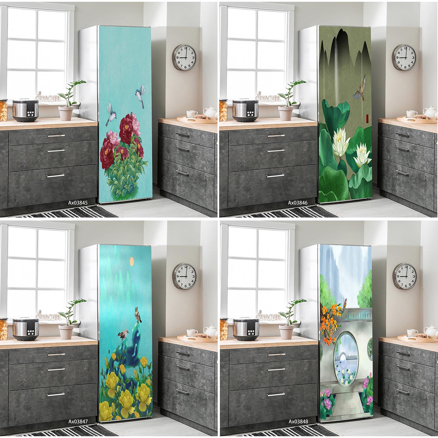 Zen Garden View Fridge Sticker - Full Cover Adhesive recensione e prezzo