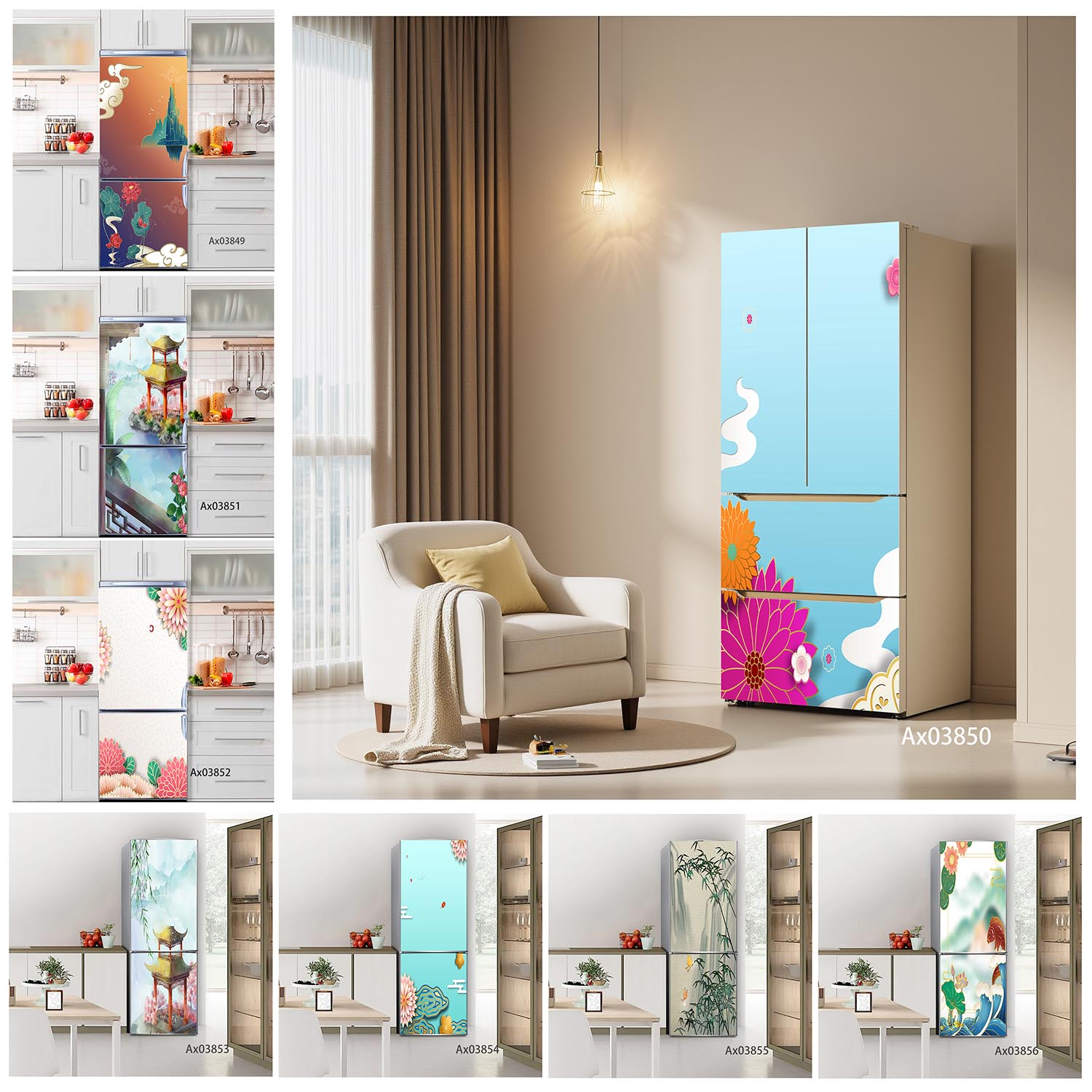 Zen Garden View Fridge Sticker - Full Cover Adhesive recensione e prezzo