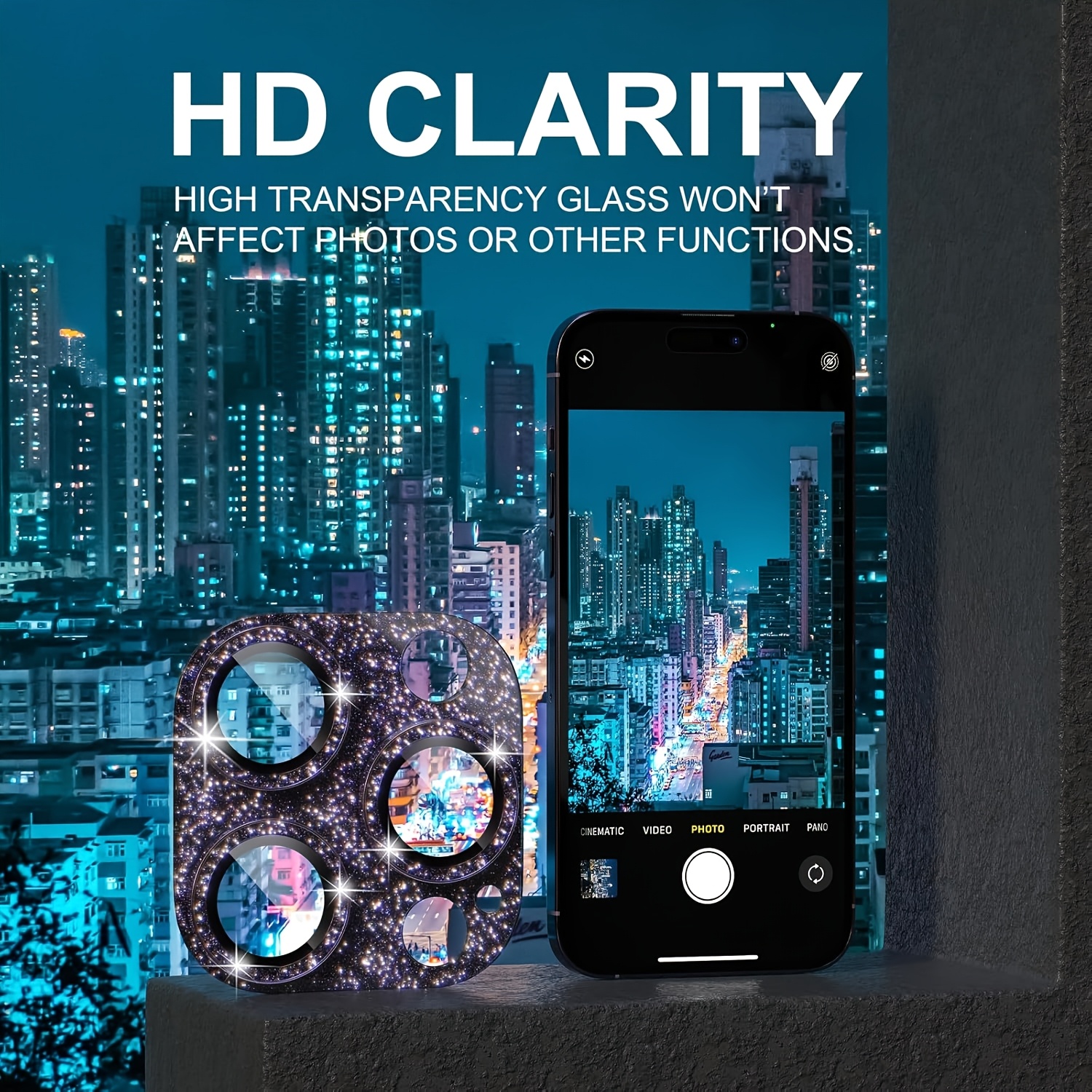 1 Pcs Glitter-Purple Camera Le - Tempered Glass Screen 9H recensione e prezzo