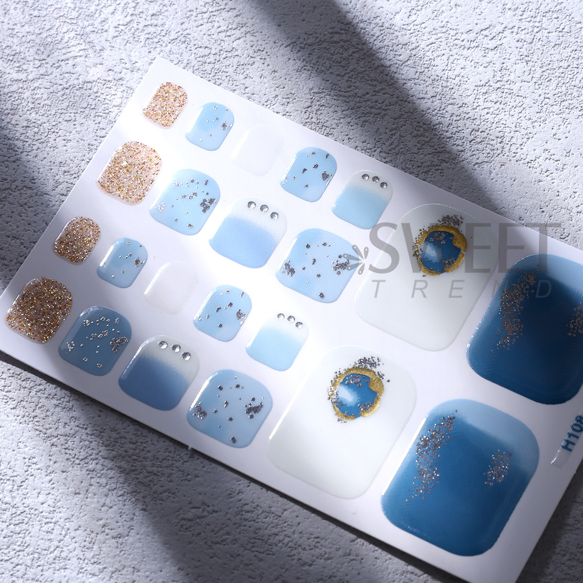 5pcs Elegant Rhinestone Design - Full Cover Adhesive recensione e prezzo
