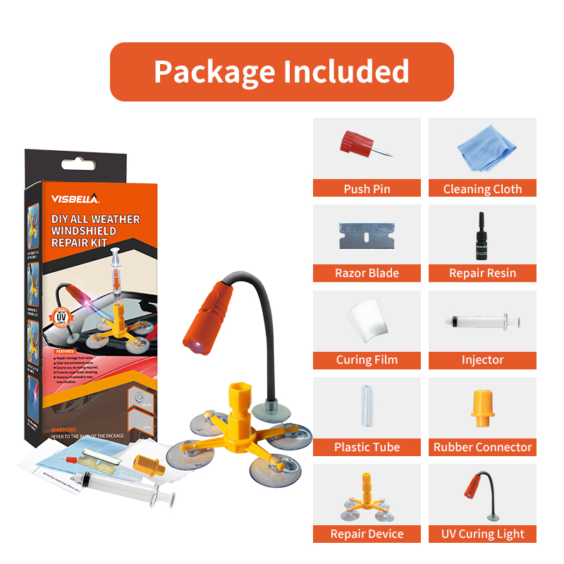 Visbella Car Windshield Repair - Liquid Uv Glue Kit recensione e prezzo