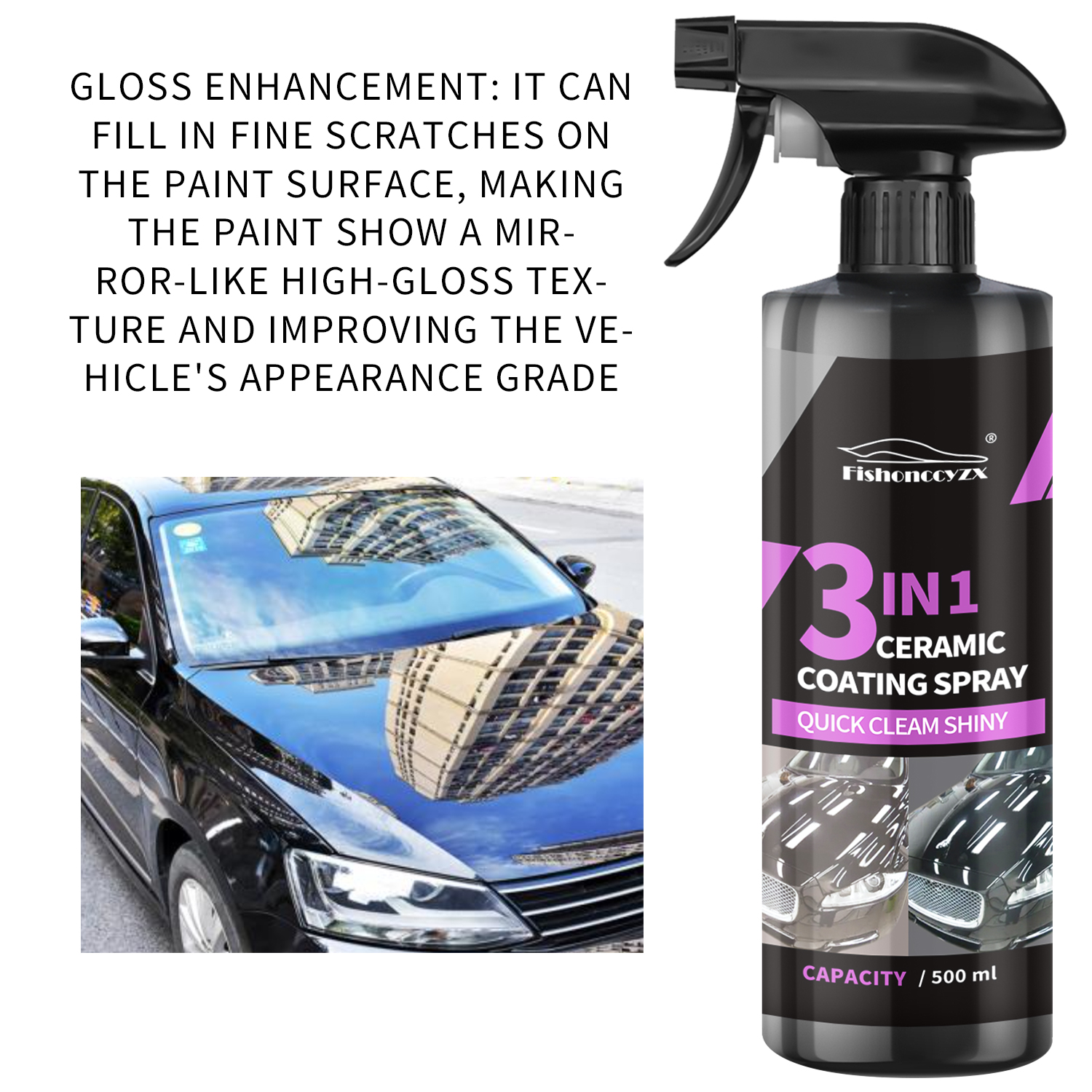 3 in 1 Car Ceramic Liquid Coat - Nano Liquid Coating recensione e prezzo