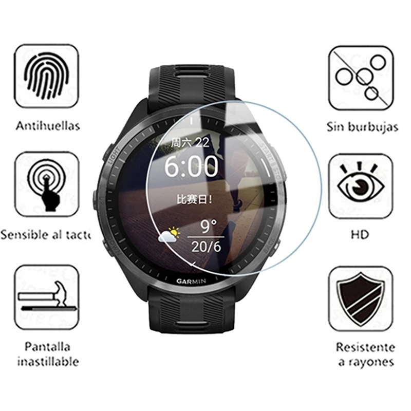 Tempered Glass For Garmin Fore - Tempered Glass Screen 9H recensione e prezzo