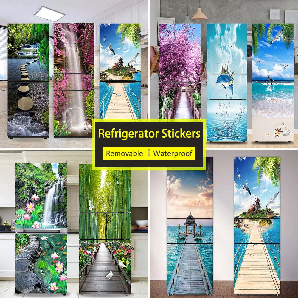 Seaside Beach Fridge Sticker F - Full Cover Adhesive recensione e prezzo