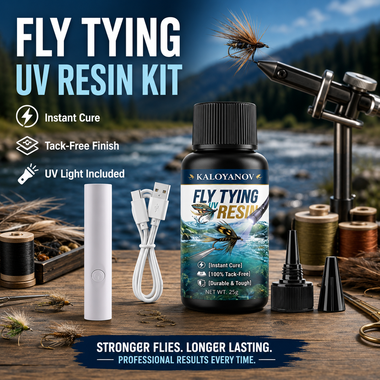 UV Resin Fly Tying Kit with US - Liquid Uv Glue Kit recensione e prezzo