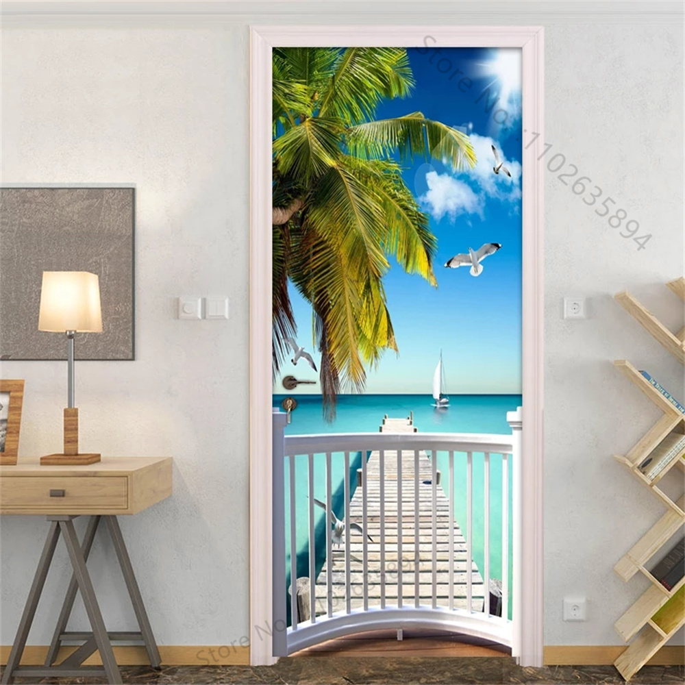 Natural Scenery Beach Waterfal - Full Cover Adhesive recensione e prezzo