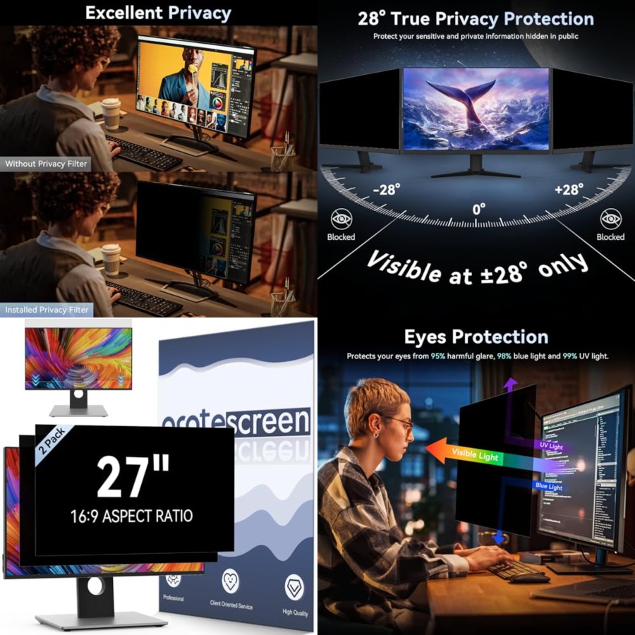 [2 Pack] Computer Privacy Scre - Privacy Filter 2Pack recensione e prezzo