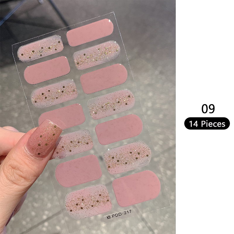 Baking-free Pink Nail Stickers - Full Cover Adhesive recensione e prezzo