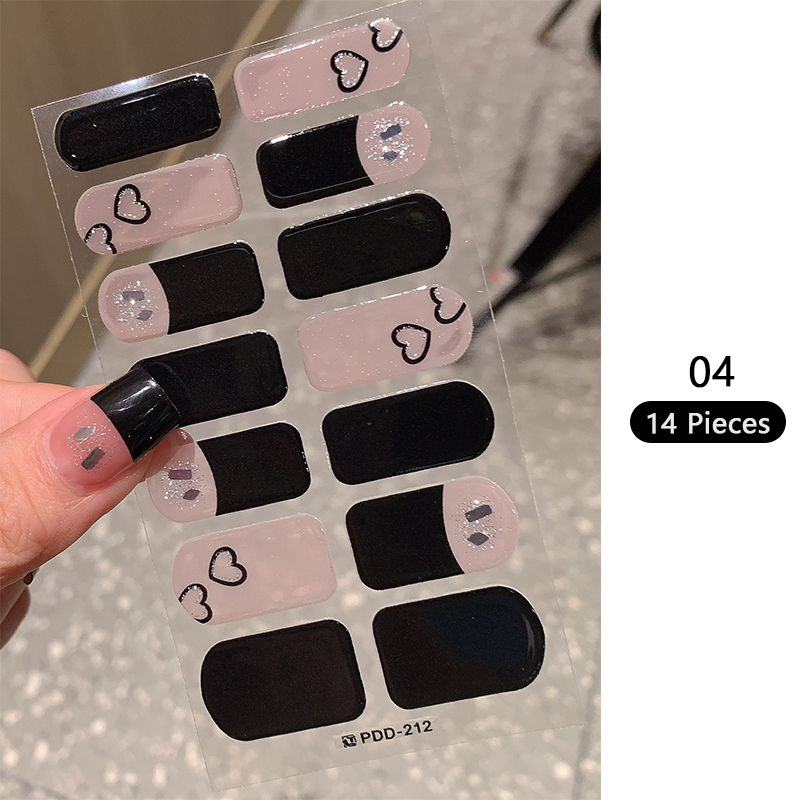 Baking-free Pink Nail Stickers - Full Cover Adhesive recensione e prezzo