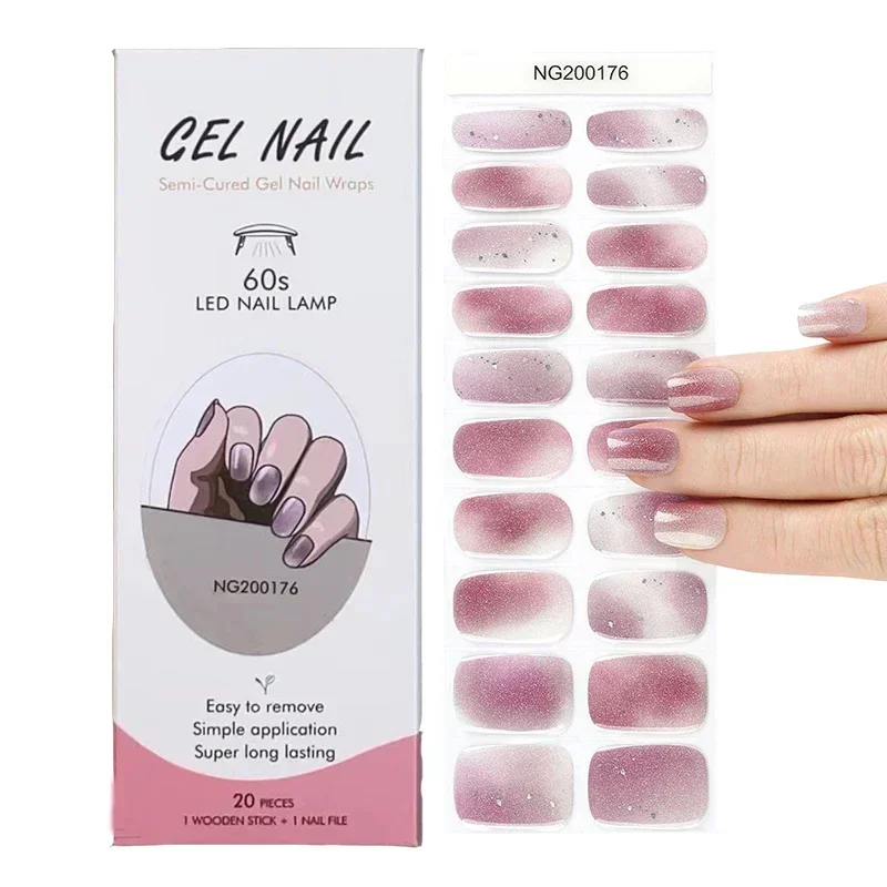 Semi-Cured Gel Nail Strips Pat - Full Cover Adhesive recensione e prezzo