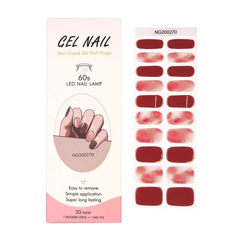 Semi-Cured Gel Nail Strips Pat - Full Cover Adhesive recensione e prezzo