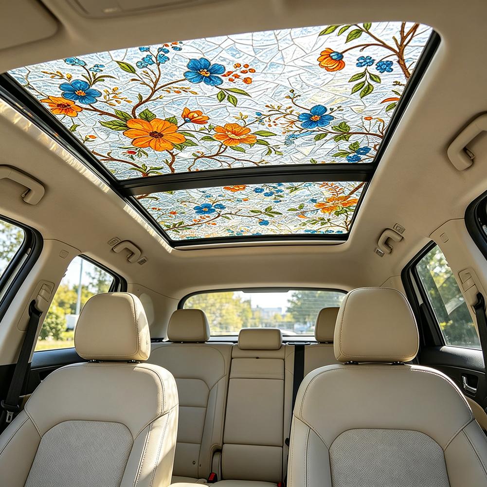 Floral Stained Glass Car Sunro - Privacy Screen Protector recensione e prezzo