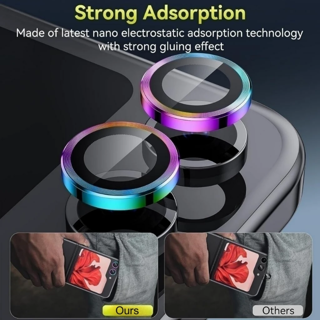 Metal Camera Lens Protector Fo - Tempered Glass Screen 9H recensione e prezzo